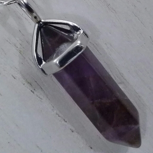 Amethyst & silver Necklace 5⭐️‼️ - Picture 7 of 7